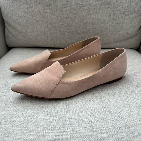 Marc Fisher | Pale Pink Suede Flats - Size 9.5 - Picture 2 of 6